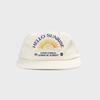 Washed Two Tone Arch Logo 6panel Cap_Ivory