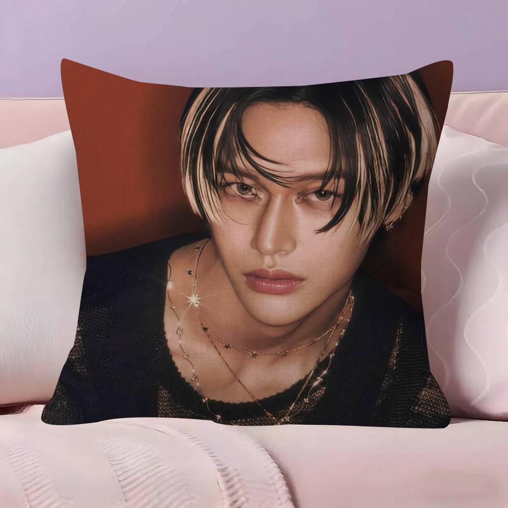 Personalized Pillow Cover Kids Bedroom Wild Party Decor Pillowcase kid Birthday shower Gift R-R-Riize SINGER  Wonbin