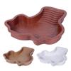Reptile Water Bowl Anti-Slip Turtle Bathing Pool Aquarium Ornament Tortoise Accessories Snake Water Dish for Gecko Snake Turtle