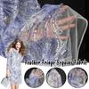 Beads Feather Fringe Sequins Mesh Fabric Texture Mesh Lace Dress Designer Fabric Gauze Material DIY Wedding Dress Craft Clothing