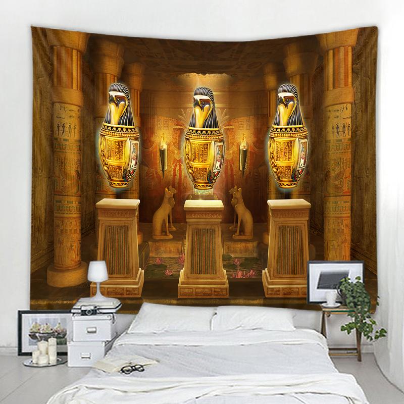 Mandala Bohemian Wall Decor Tapestry Home Decor Tapestry Egyptian Palace Background Decor Tapestry