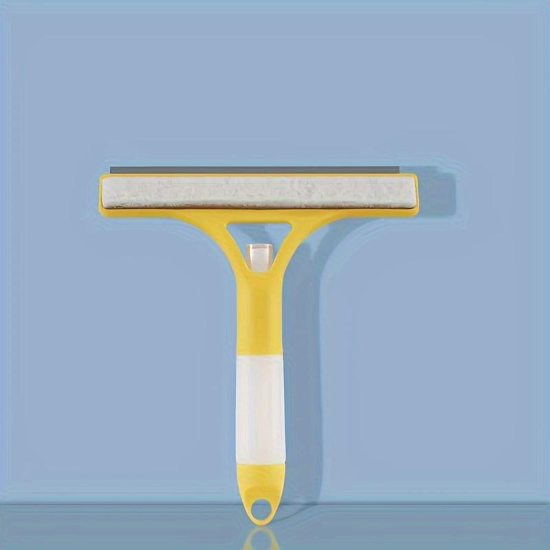 3-in-1 Multi-Purpose Glass Cleaning Tool Set with Spray Bottle - Double Sided Brush and Squeegee for Mirrors, Windows and Shower Doors