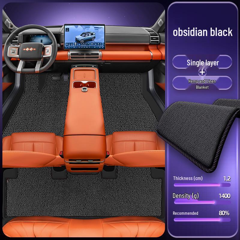 Eco-friendly Waterproof & Dustproof Floor Mats for Equation Leopard Titanium 7 - Double-layer Car Interior Accessories