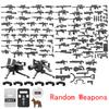25/50/100/200Pcs Soldier Police Gangster SWAT WW2 Army Military Weapons Gun Building Blocks Figure Accessories Model Brick Toy