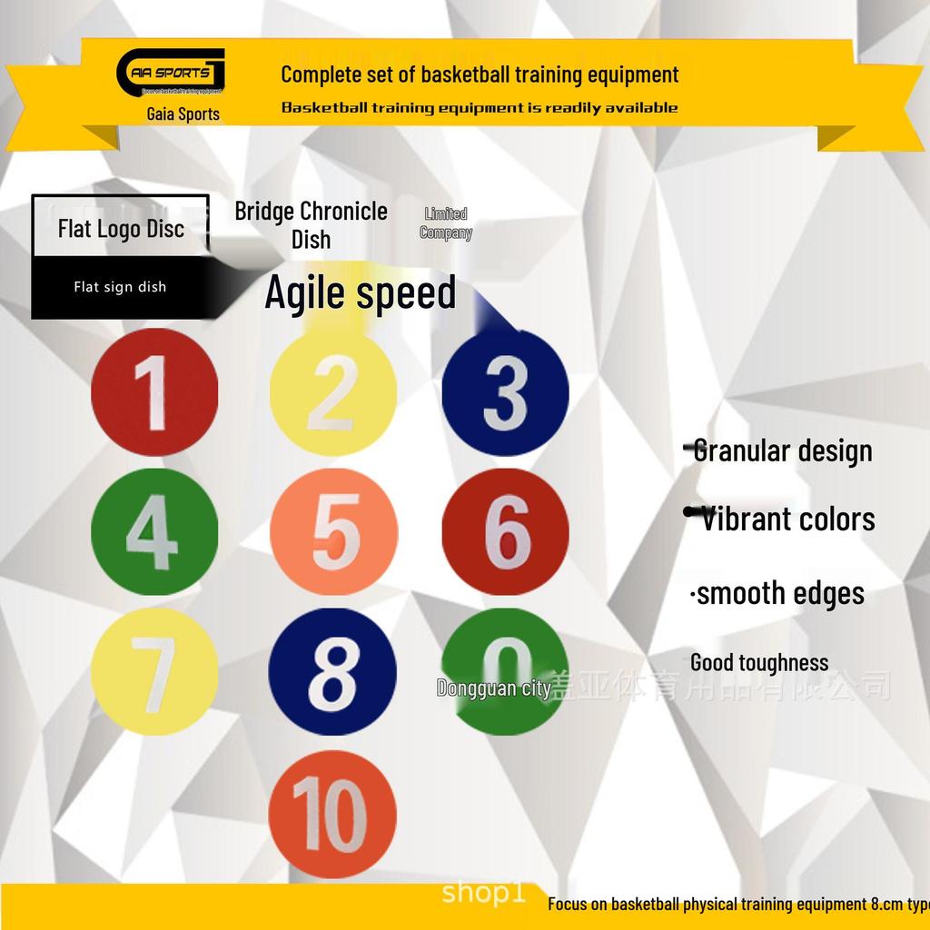 Digital Sports Logo Plate: Multifunctional Dish for Basketball & Football Training