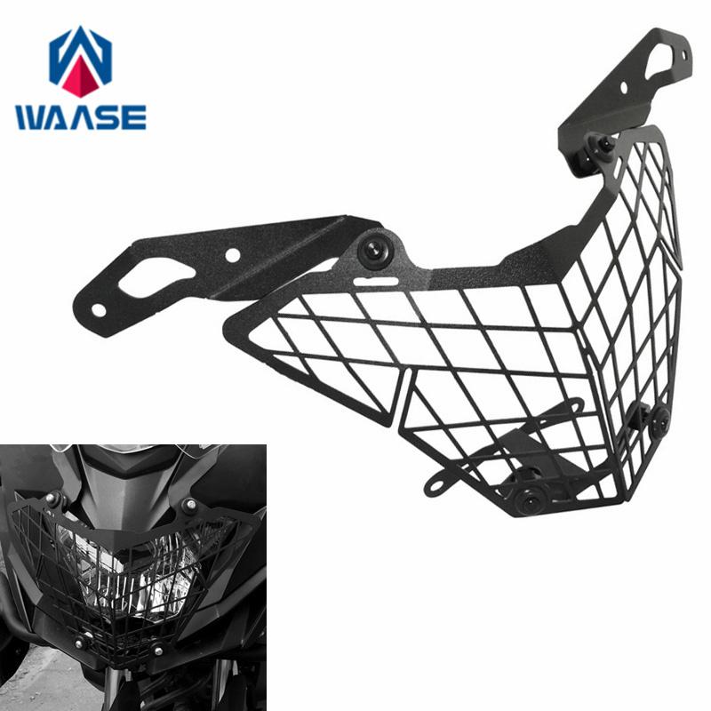 waase For Kawasaki Versys Versys-X 250 300 X250 X300 X-250 X-300 2017-2023 Front Headlight Grille Guard Cover Protector