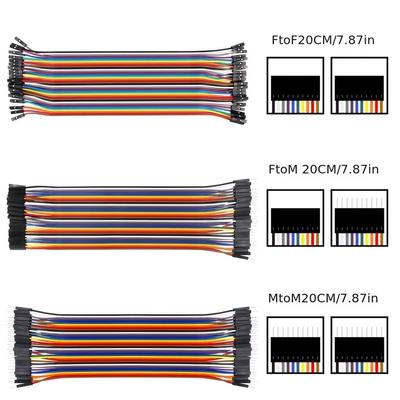 40PIN 20CM Dupont Line Male To Male Female To Male Female To Female Jumper Dupont Wire Cable for Arduino DIY KIT