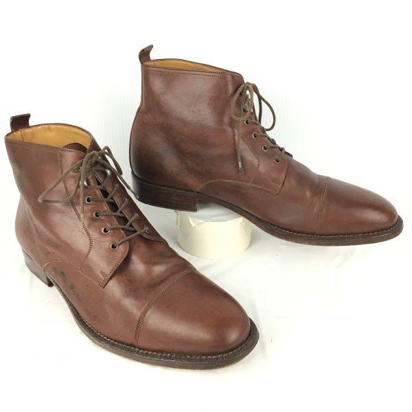 

Винтажные ботинки TRIDENTS Officer 80-90-х годов 10 27.5-28 Темно-коричневые Ботинки для военной службы