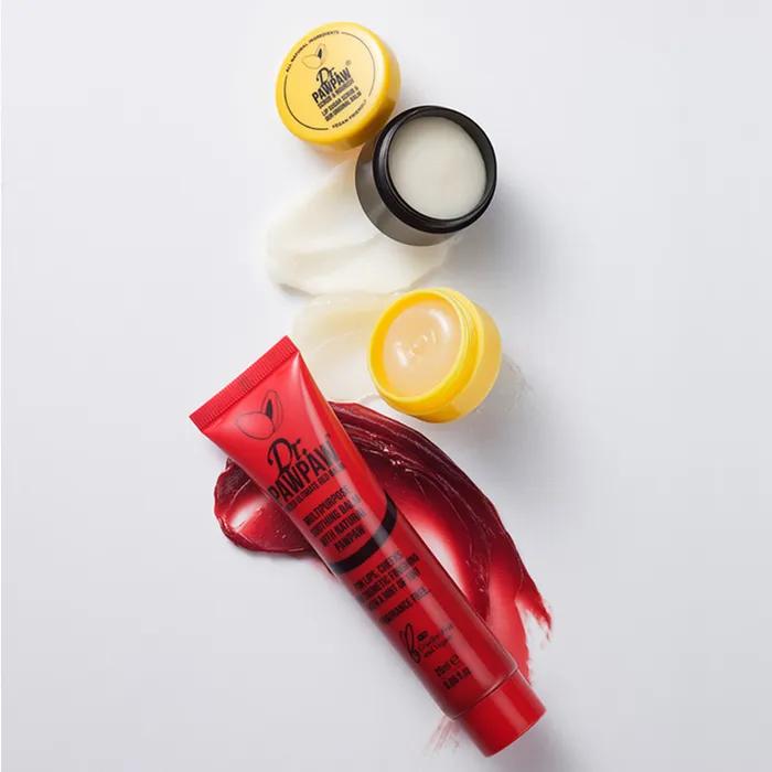 Dr. Popo Lip Scrub & Red Balm Set