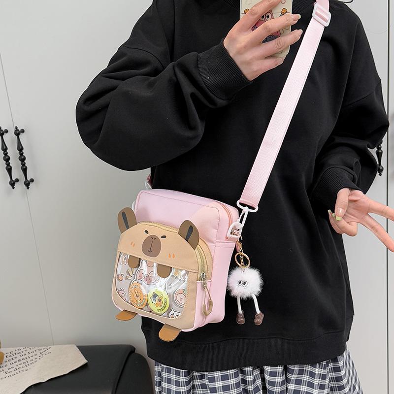 Geantă de umăr de desene animate pentru femei, geantă crossbody pentru studenți