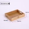 Rechteckiges Serviertablett aus Bambusholz