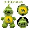 Green Shaggy Anime Plush Toy* Breathing& Companion Doll Glowing^ Belly Stuffed Animal% Peripheral Holiday|| Gift for Kids