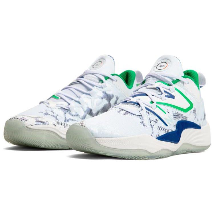 New Balance Jamal Murray x Two WXY V3 Spin Cycle Unisex Sneakers White Team-Royal Kelly-Green BB2WYCS3
