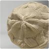Hut für großen Kopfumfang, Damen, Florhut, Baotou, Wochenbetthut, Einlagig, Dünn, Gerollter Rand, Gestrickt, Wollmütze