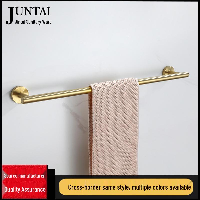 304 Stainless Steel Gold Bathroom Towel Rack Set
