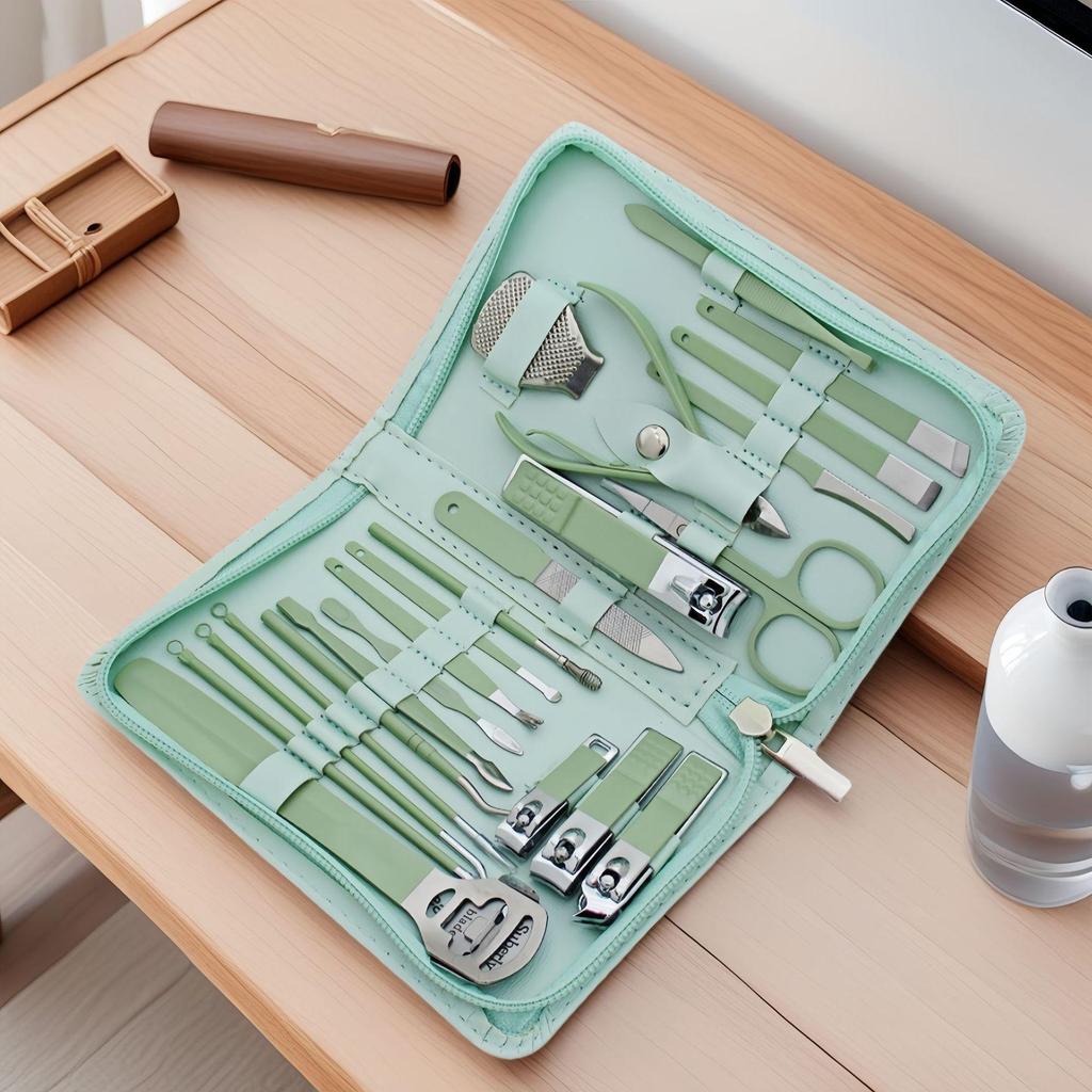 26-Piece Nail Clipper & Manicure Tool Set for Home Beauty