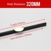 KAK Black Kitchen Cabinet Handles Gold Cupboard Door Pulls Drawer Knobs Bedroom Door Long Furniture Handle Hardware 1000mm