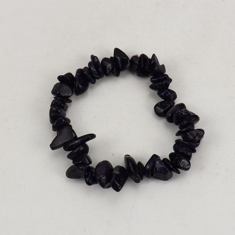 Handmade Beaded Natural Crystal Crushed Stone Bracelet B54