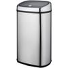 Kitchen Bin Push - CITY - - 58 L - Simple Push Opening - Stainless Steel with Rim