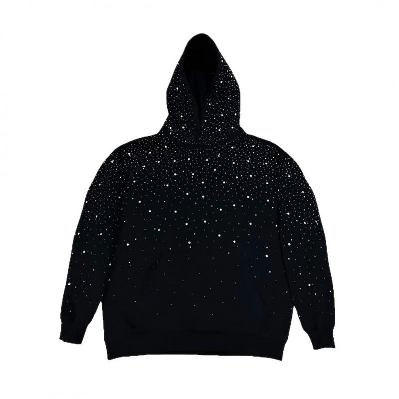 Unisex Streetwear Hooded Sweatshirt With Starry