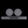 5set DIY Hand Weaving Plastic Material Design Stencil, White Circular Bag Plastic Mesh Sheet, Crochet Bag Grid Mesh Template