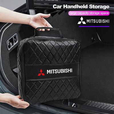 Borsa Portaoggetti per Auto Organizer in Pelle per Eclipse Lancer Outlander Pajero ASX Colt I200 Space Delica Triton Ralliart Star