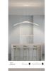 Nordic Minimalist LED Pendant Light - Sleek, Single-Line Design for Dining Room, Study, Bar, or Office.
