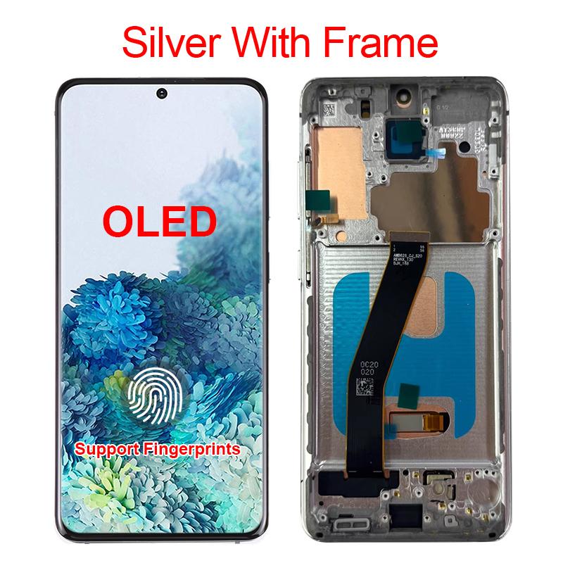 S20 Mobile Phone Panel TFT Tela Pantalla Amoled OLED LCD De Replacement Display S20 4G Screen Frame for Samsung Galaxy SM-G980F