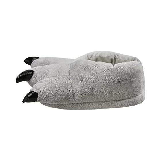 [Moonlove] Dinosaur Slippers with Claws, Men's, Women's, Funny Room Shoes, Halloween Cosplay, Heels, Cotton Filled, Thick, Warm, Indoor Shoes,