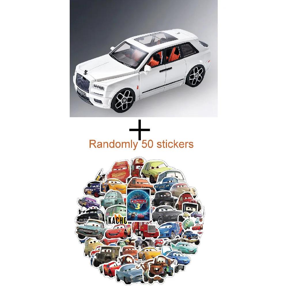 Grande taille 1:20 Rouleaux Alliage Rolls Royce Cullinan Luxy SUV Modèle de Voiture Métal Moulé sous Pression Jouet Modèle de Voiture Simulation Son Lumière Cadeaux pour Enfants