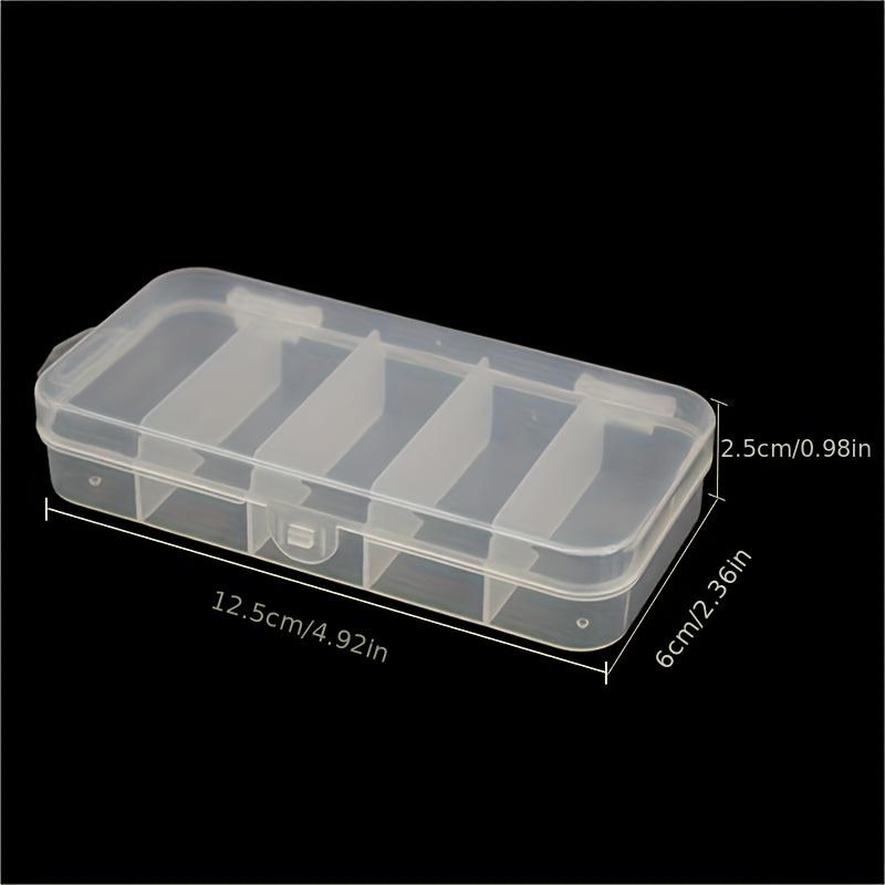 5-Grid Transparent Storage Box DIY Handmade Parts Plastic Packaging Box,Dustproof Storage Box For Hair Clip And Small Accessorie