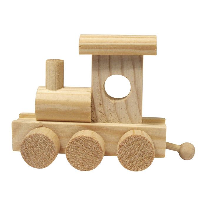 Wooden Locomotive, 10x4.5x7 Cm