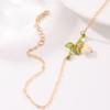 Forest Style Small Fresh Flower Pendant Necklace Women's Clavicle Chain Simple Temperament Party Gift for Girlfriend Mother