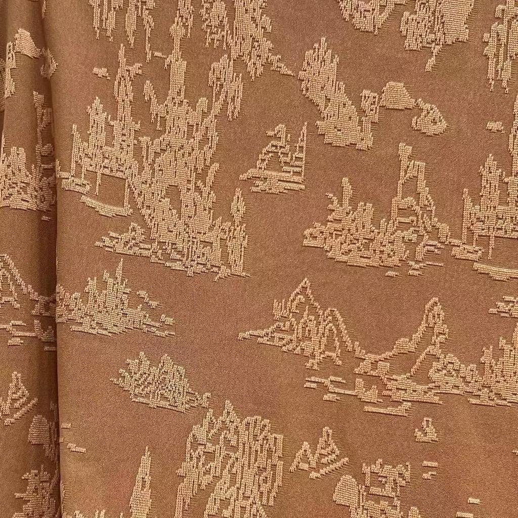 220g Three-Dimensional Retro Drape Jacquard Fabric - Chinese Trend Style
