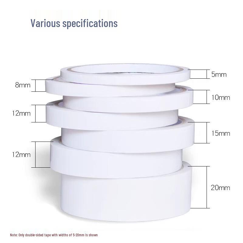 Miaojiayi High-Adhesion Hand-Tearable Double-Sided Tape - 9 Rolls