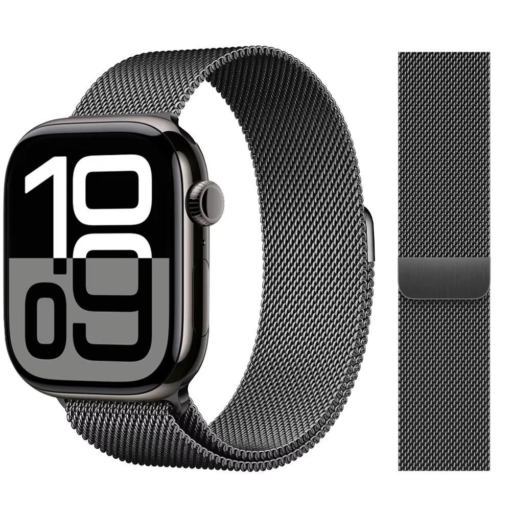 Strap For Apple Watch Band 46mm 44mm 45mm 40mm 42mm 41mm 49mm Milanese Loop correa Bracelet iWatch Series 11 10 Ultra 2 9 8 SE 3