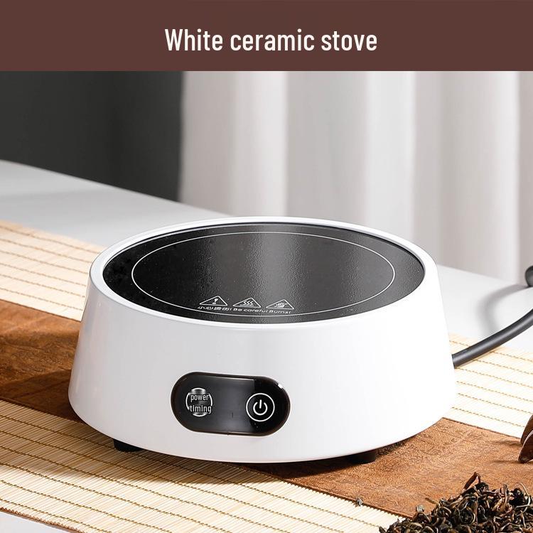 Smart Electric Tea Brewer & Kettle with Timer – Compact Ceramic Stove & Water Boiler белый
