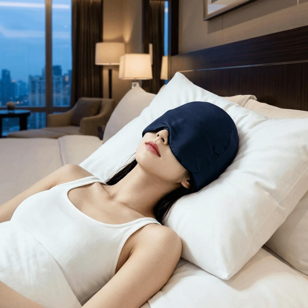 Air Conditioning Microgravity Deep Sleep Cap Light Blocking Blackout Sleep Mask Sleep Eye Mask  Nap