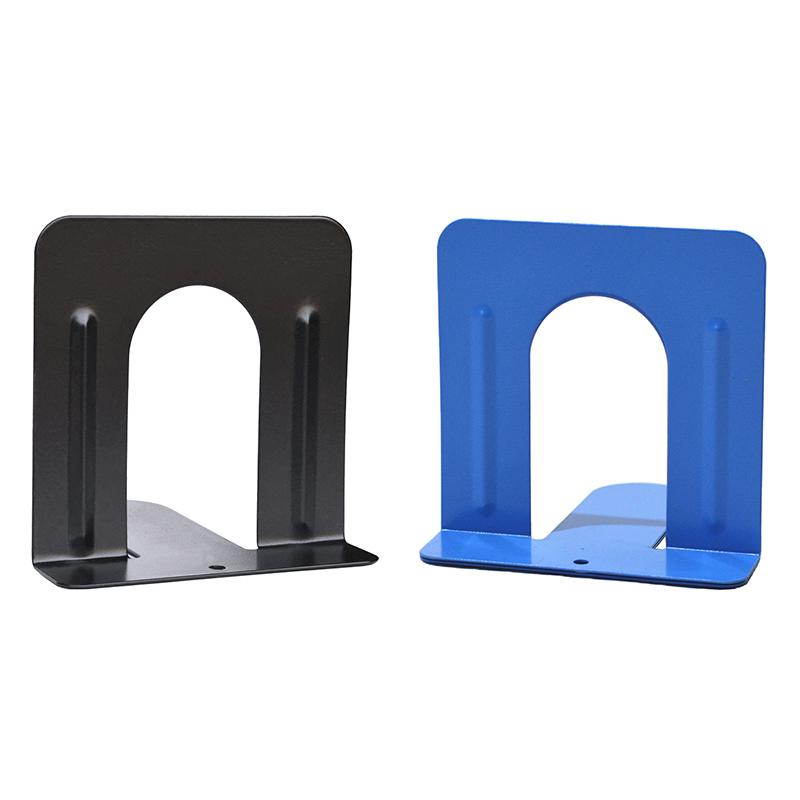 2Pcs Metal Bookends Heavy Duty Book Clips Book Clamps Desktop Magazine Holder Book Braces Rack For School Office Supplies
