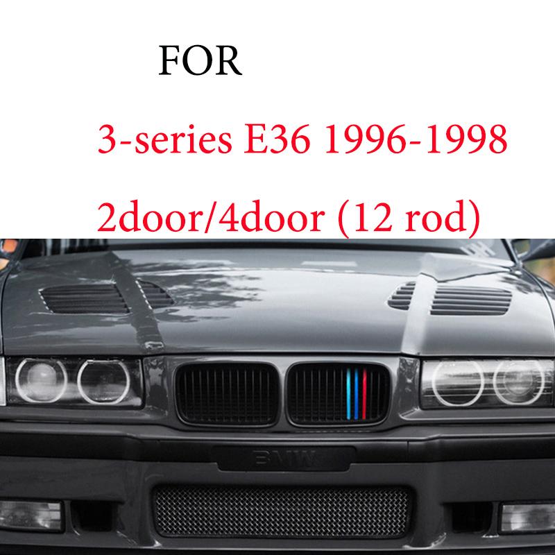 3Pcs Front Grille Trim Strips For BMW Series 1 2 3 4 5 6 7 8 X1 X2 X3 X4 X5 X6 X7 Z4 E46 E90 F30 E60 E81 F20 F45 F36 F10 F48 F25 FZ7