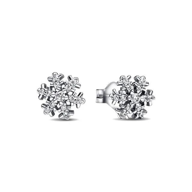 Authentic 925 Silver Gingko Leaf Mask Earrings For Women Fashion DIY Birthday Gift Jewelry Beautiful Accessories