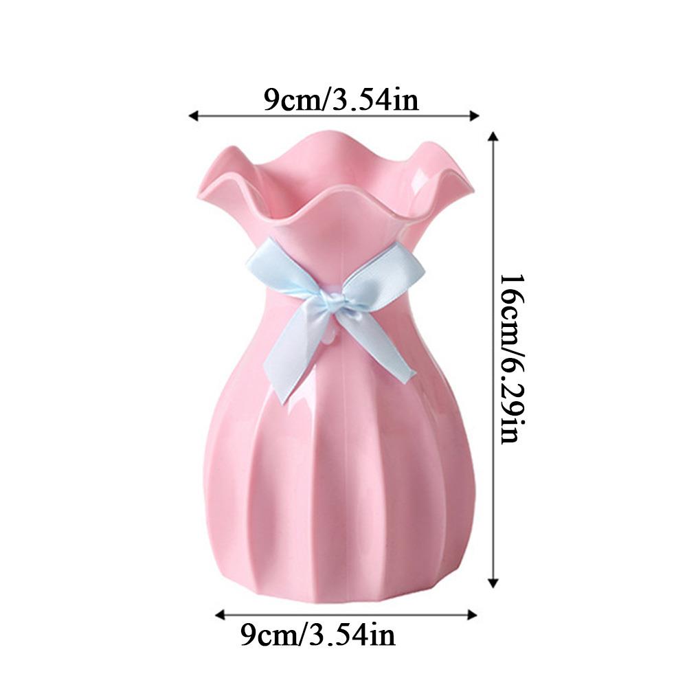 Flower Vase Plastic Flowerpot Modern Creative Vase Dry Flower Bottle Flower Arrangement Simple Sweet Flower container
