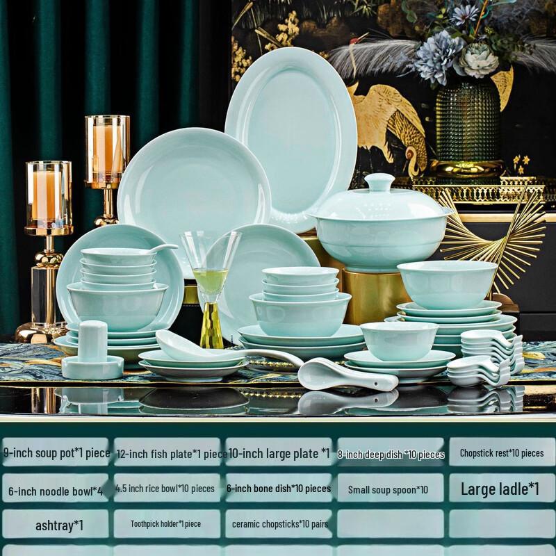 Фарфоровый сервиз ZISIZ подглазурной росписи