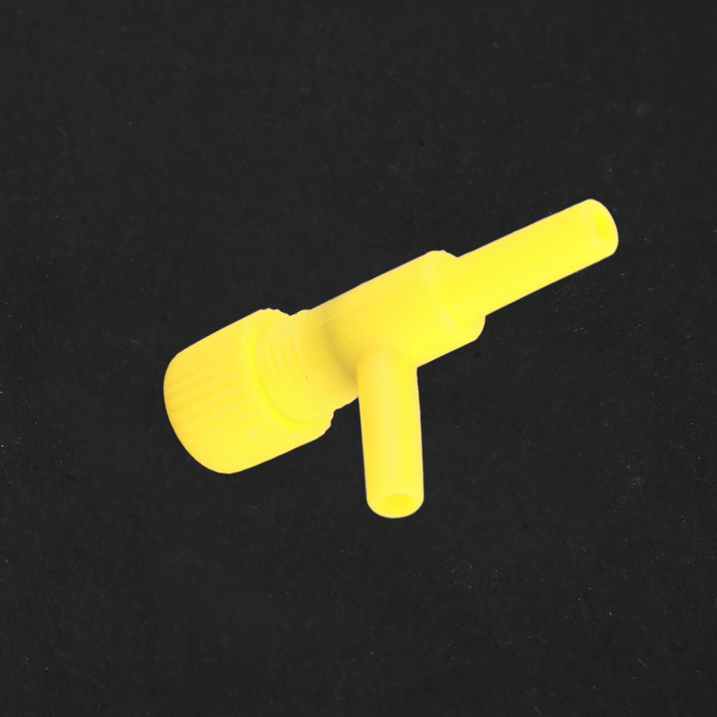 10Pcs Plastic Aquarium Fish 3 Way Pump Control Valves (White)