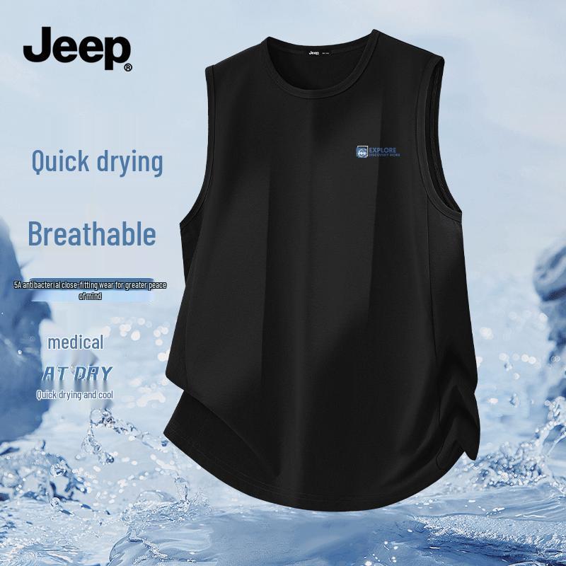 JEEP Men s Quick-Dry Sun Protection Sleeveless Top XL