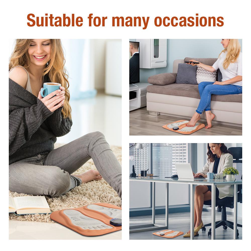 Smart EMS Foot Massager: Microcurrent Meridian Acupoint Therapy Pad
