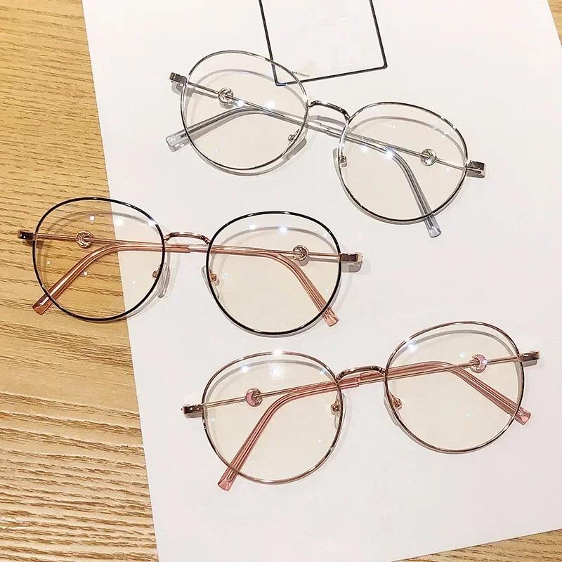 Women Anti Blue Light Glasses Computer Gaming Big Size Moon Cat Eye Eyeglasses Frame Women Glasses Men