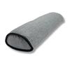 Mindfulness Days Back Relaxation CushionLumbar Pillow, Cotton, Made In Japan, Semicircular, 5x11x40cm (Dean Gray)
