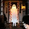 Gran Hoja de Arce Fantasma Columpio Luz Adorno de Fantasma Lindo Espeluznante Jardín