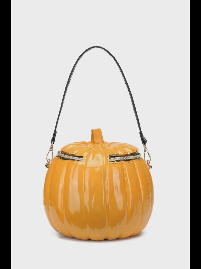 2024 Trendy Halloween 3D Pumpkin Head Shoulder Bag for Women